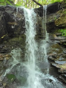 High shoals falls on Walden Creek